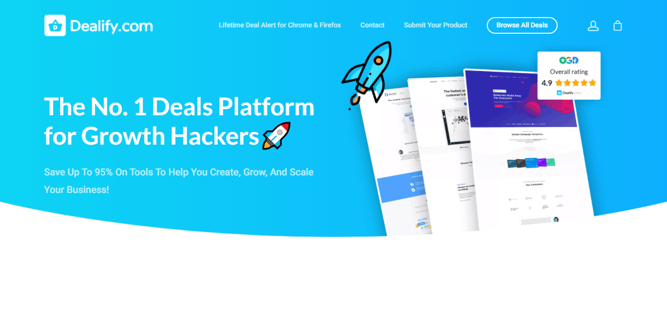 screenshot of dealify-marketplace