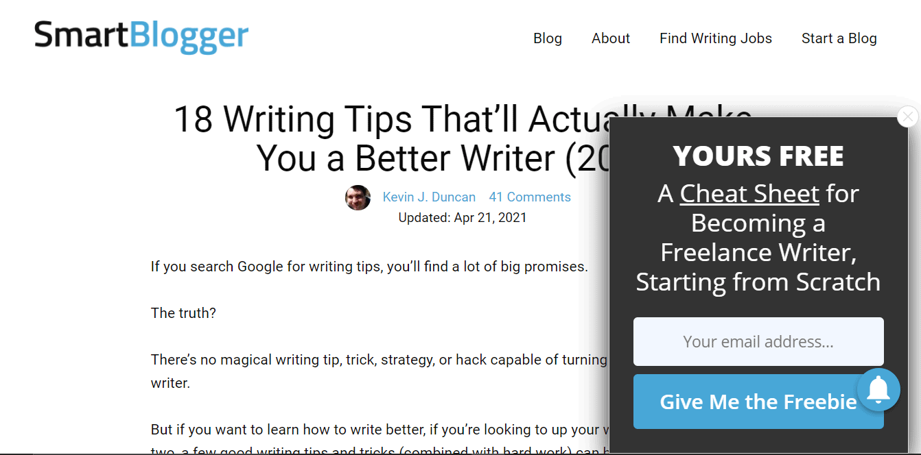 smartblogger right sidebar