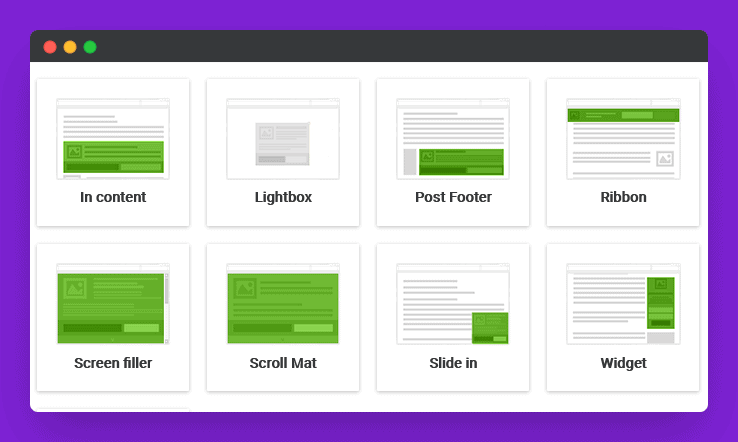 types of thrive leads forms