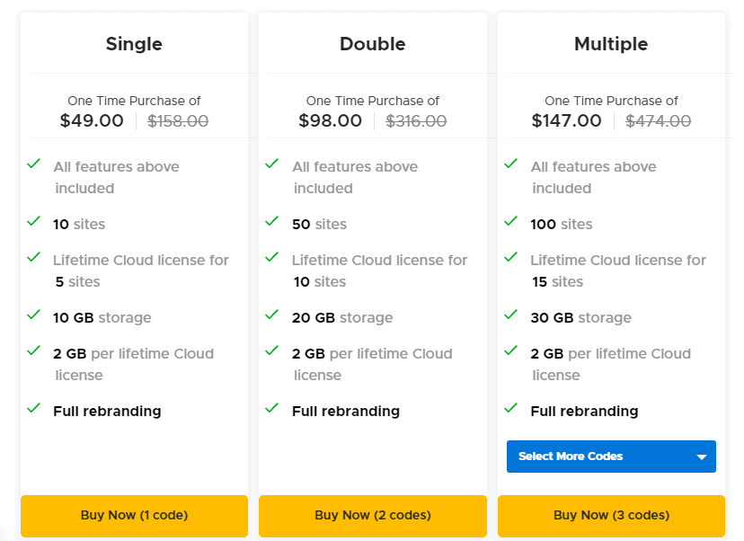 wprocket pricing for appsumo lifetime deal