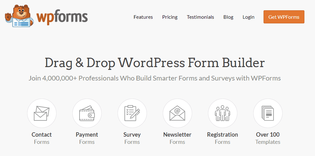 wpforms homepage