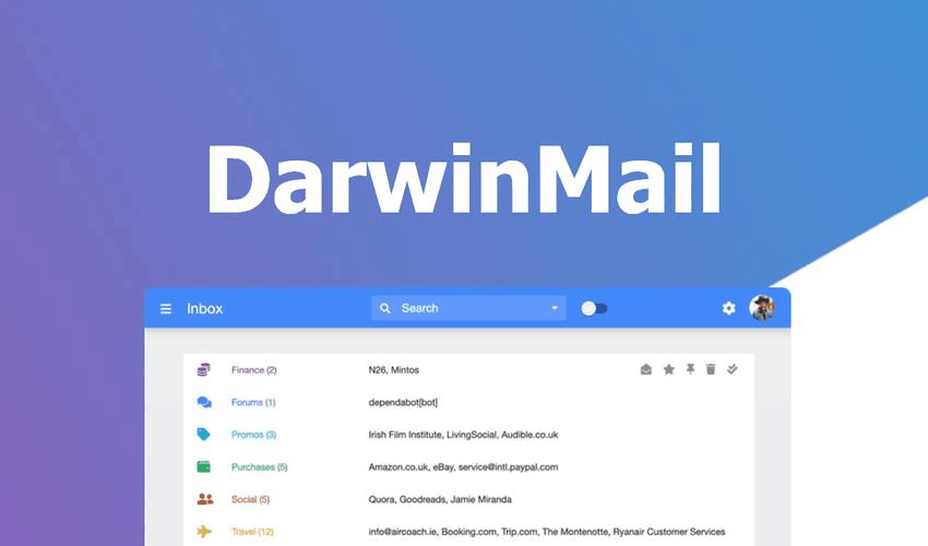Darwin ,mail app banner